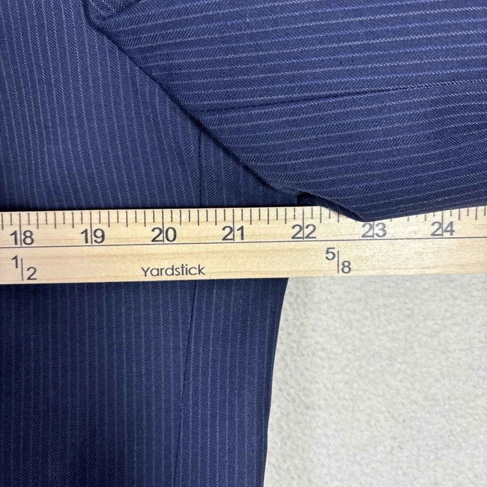Jos A Bank 1905 Blazer Mens 44L Slim Fit‎ Navy Blue Wool Suit Jacket Sport Coat